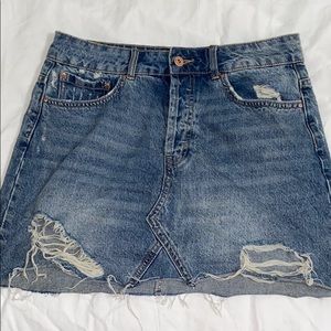 Distressed Zara Jean Skirt
